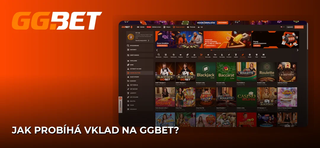 Snímek obrazovky webu GGBet