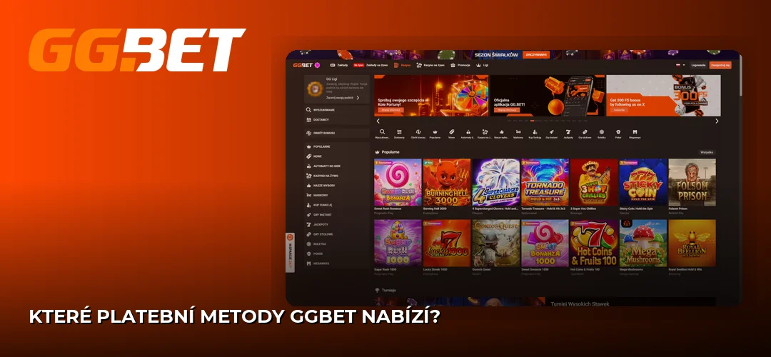 Snímek obrazovky webu GGBet