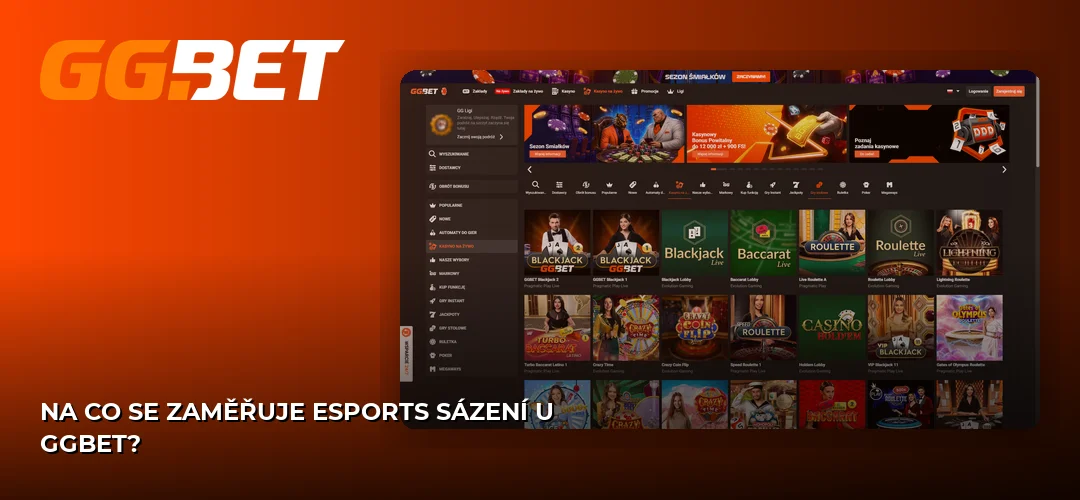 Snímek obrazovky webu GGBet