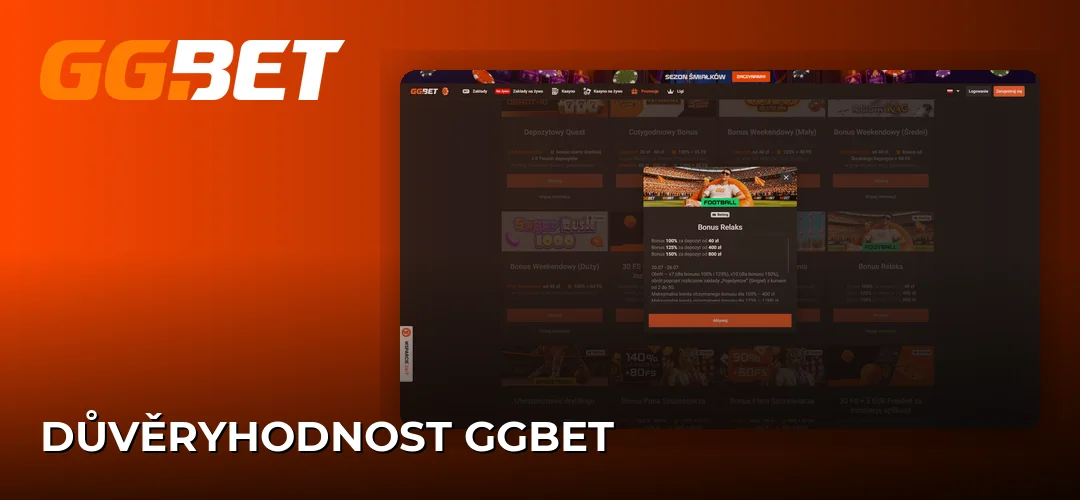 Snímek obrazovky webu GGBet
